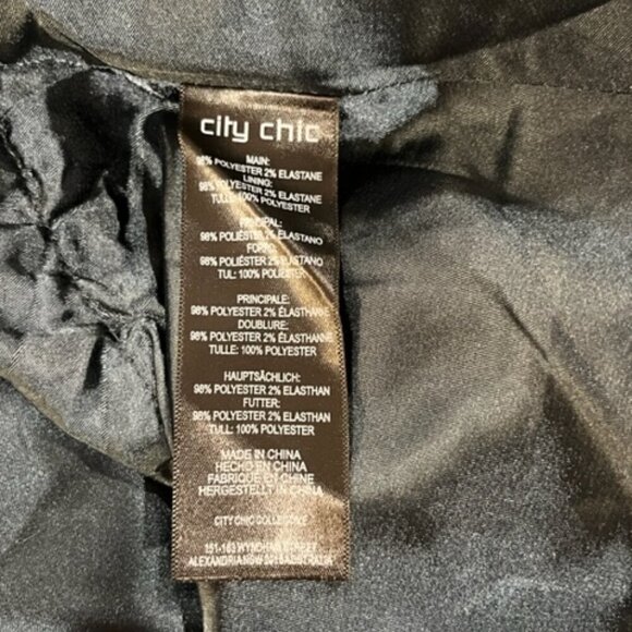 City Chic Sleeveless Fit and Flare Floral Midi Dress in Jade – Size 14 - Picture 6 of 11